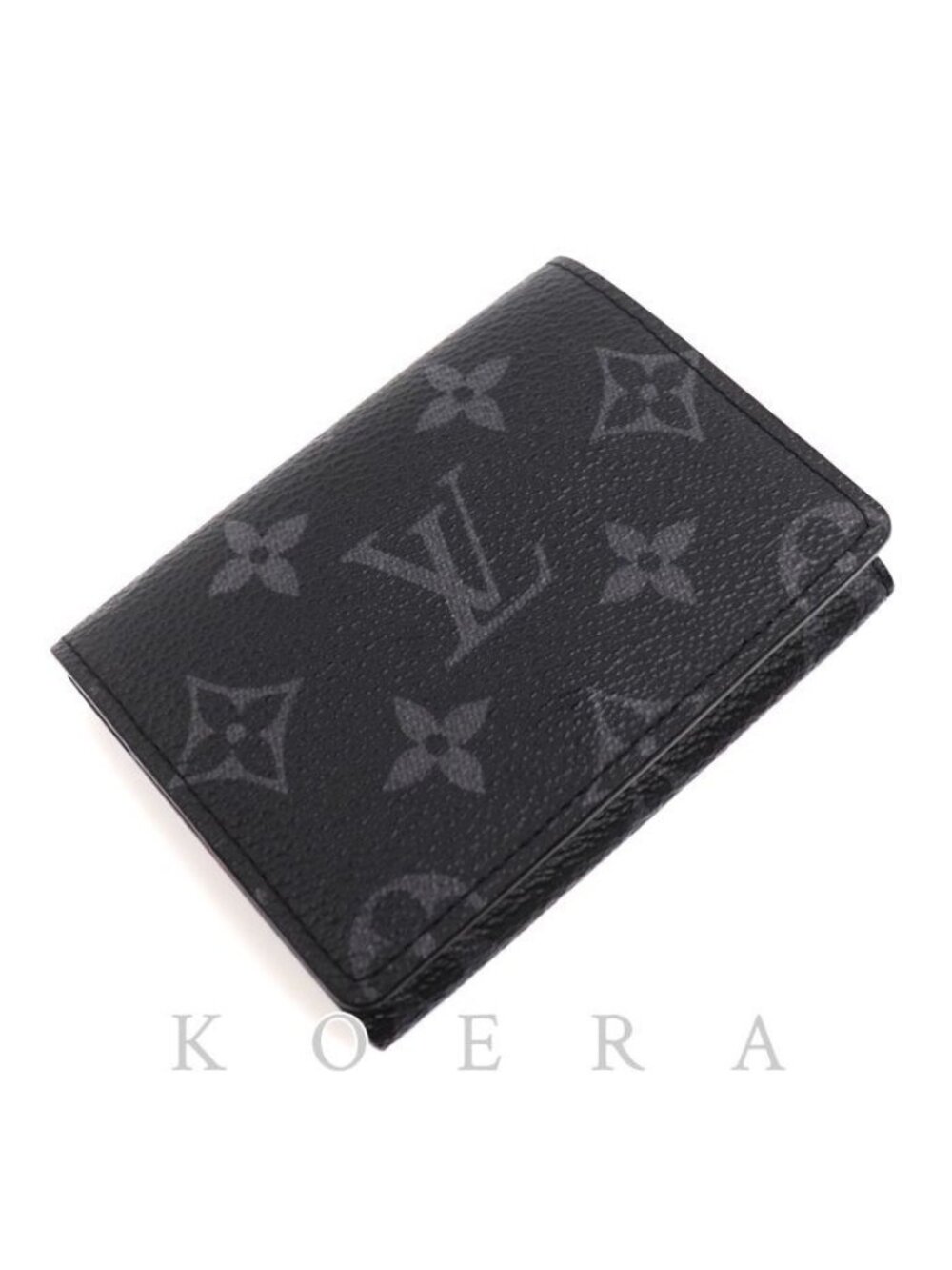 Louis Vuitton Envelope Business Card Holder Case Monogram Eclipse Black